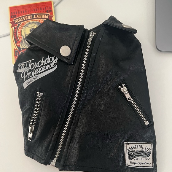 Touch dog professional super 1974 leather-like jacket moto style - Picture 4 of 5